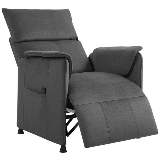 HOMCOM Power Recliner Chair, Reclining Chair with Remote, Pocket Springs, Silent Motor and Side Pockets