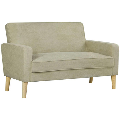 HOMCOM Two-Seater Velvet-Feel Sofa Additional View 11