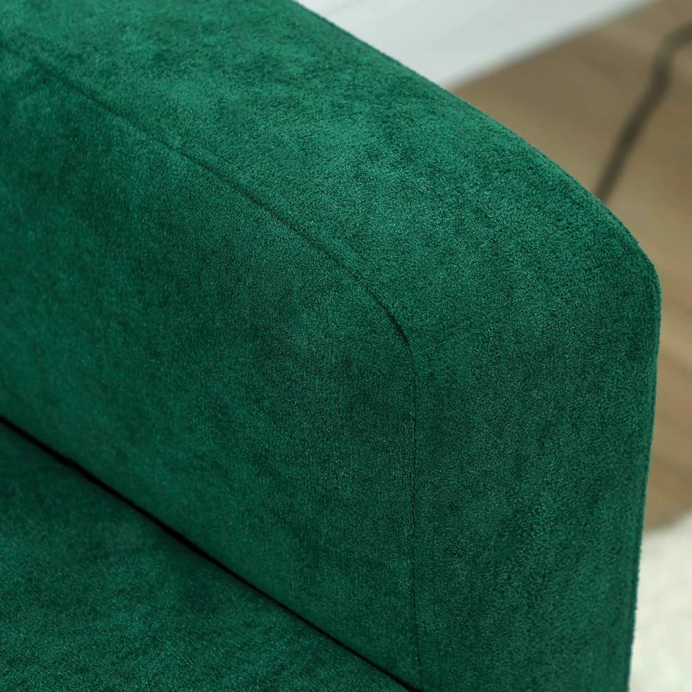 HOMCOM Two-Seater Velvet-Feel Sofa Additional View 19