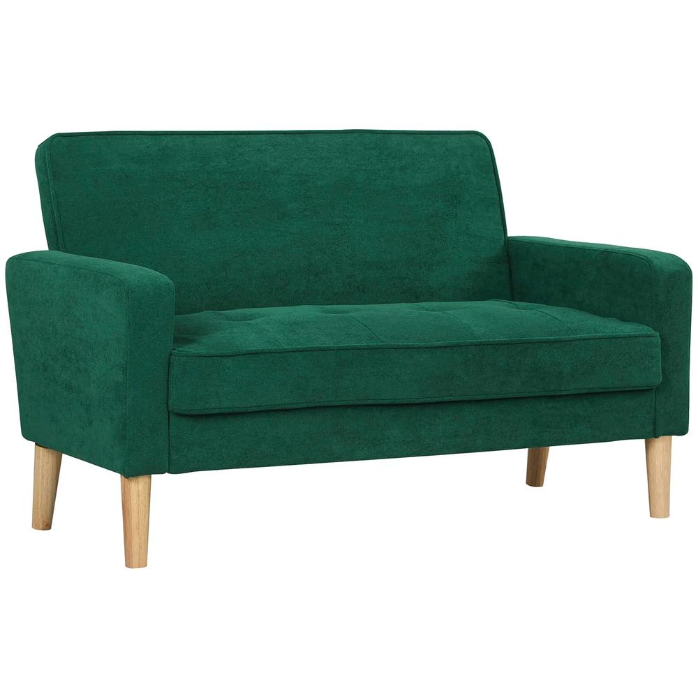HOMCOM Two-Seater Velvet-Feel Sofa Additional View 22