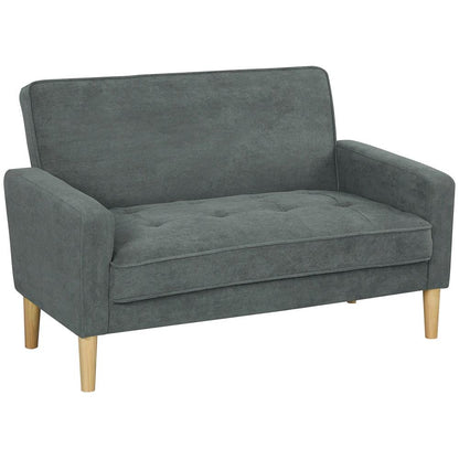 HOMCOM Two-Seater Velvet-Feel Sofa Additional View 23