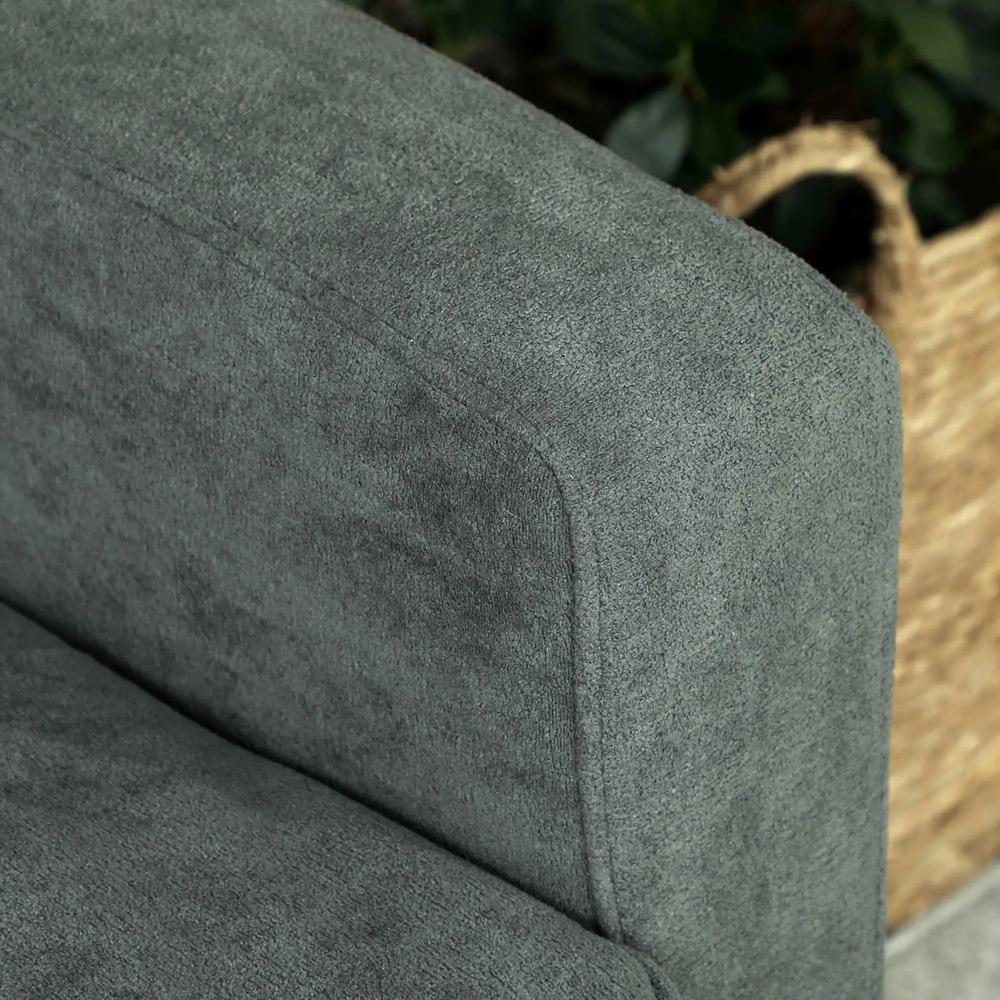 HOMCOM Two-Seater Velvet-Feel Sofa Additional View 30