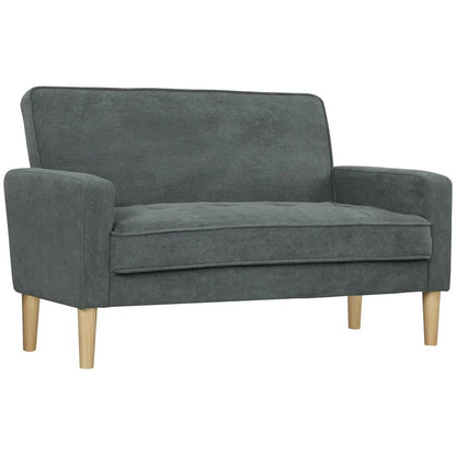 HOMCOM Two-Seater Velvet-Feel Sofa Additional View 33