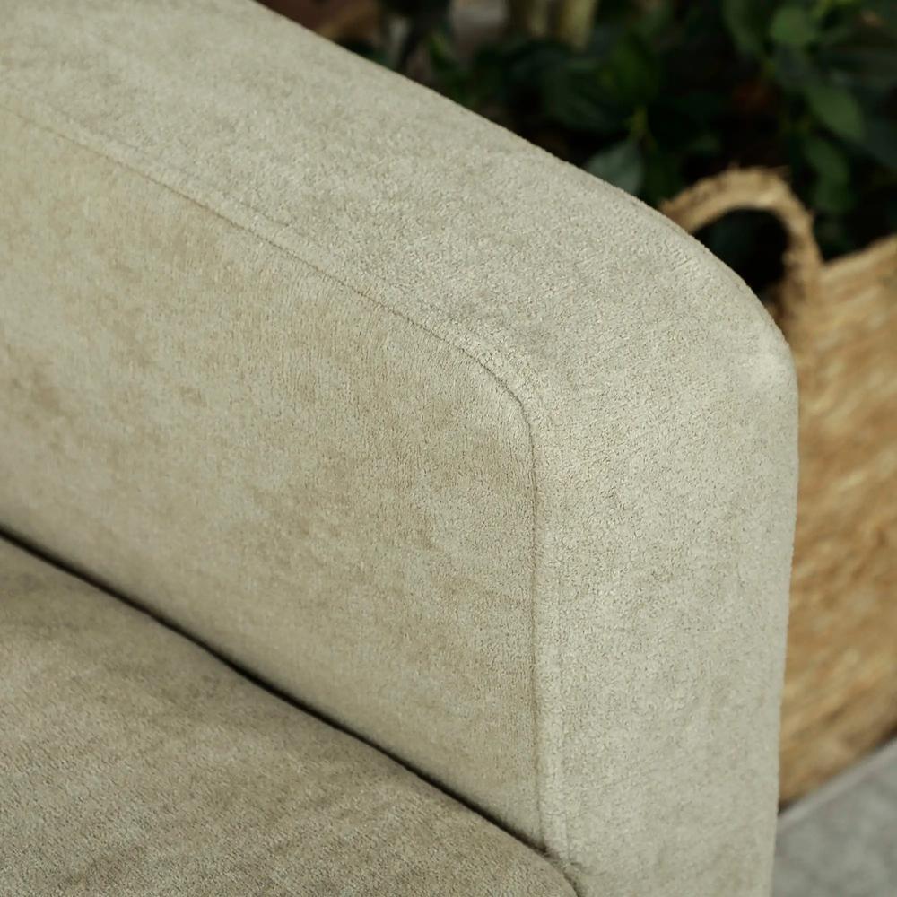 HOMCOM Two-Seater Velvet-Feel Sofa Additional View 8