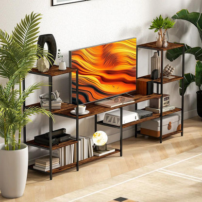 HOMCOM TV Unit for TVs up to 55 Inches, Industrial TV Stand with Storage Shelves, Entertainment Centre for Living Room, Bedroom Additional View 7