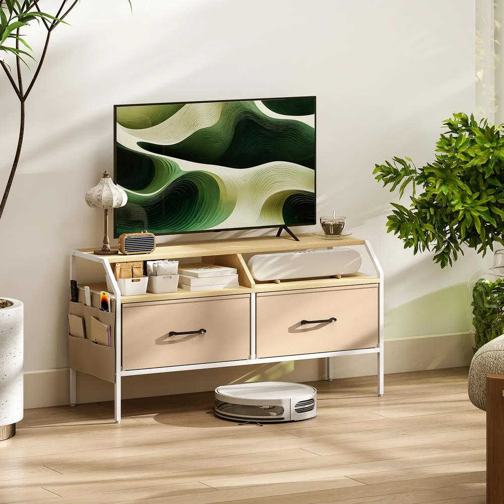 HOMCOM Industrial-Style TV Stand Cabinet Additional View 13