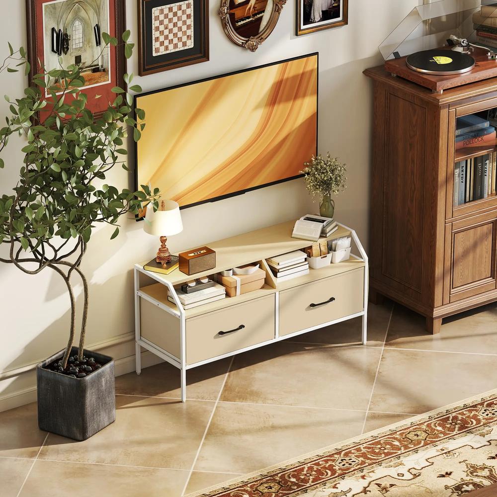 HOMCOM Industrial-Style TV Stand Cabinet Additional View 18