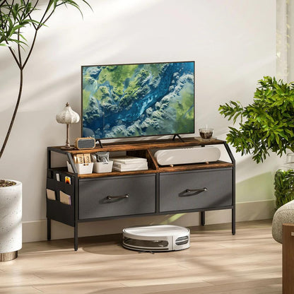 HOMCOM Industrial-Style TV Stand Cabinet Additional View 2