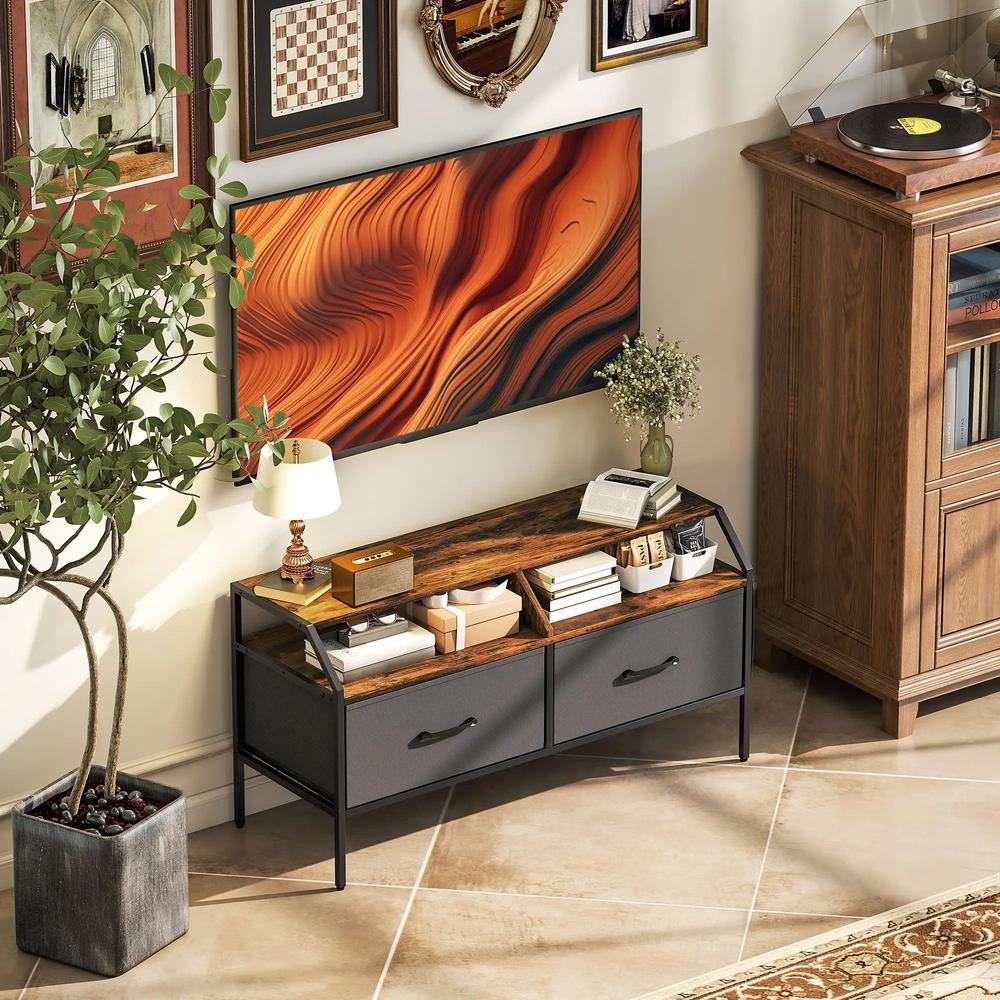 HOMCOM Industrial-Style TV Stand Cabinet Additional View 7