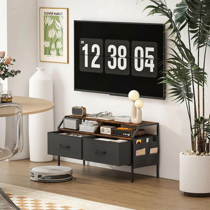 HOMCOM Industrial-Style TV Stand Cabinet Additional View 8