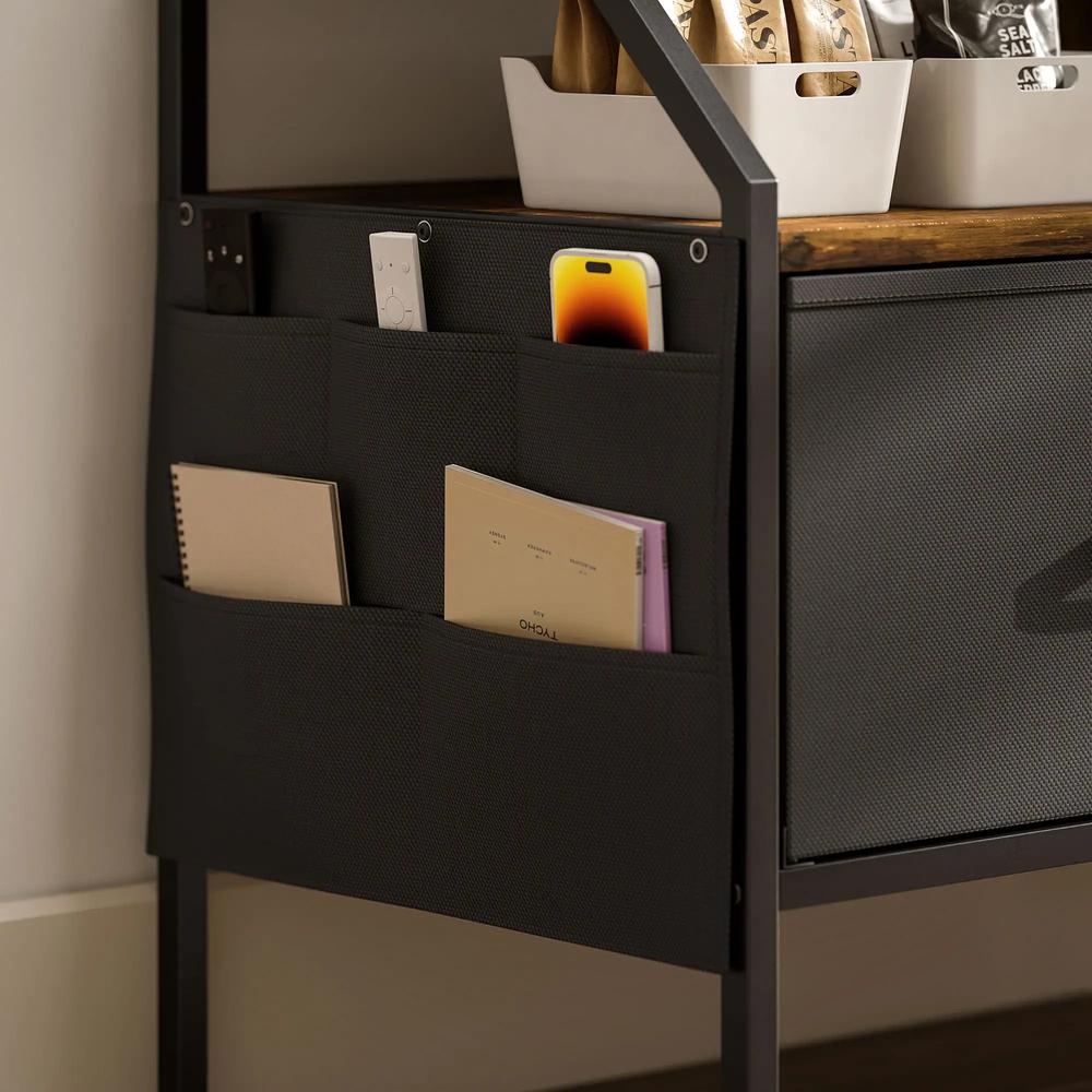 HOMCOM Industrial-Style TV Stand Cabinet Additional View 9