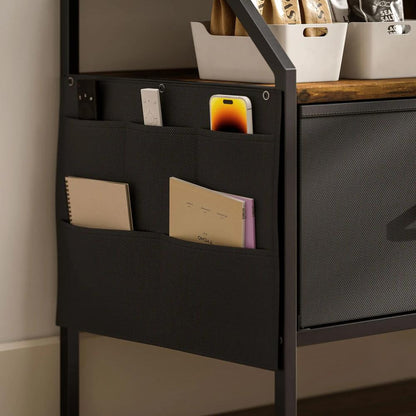 HOMCOM Industrial-Style TV Stand Cabinet Additional View 9