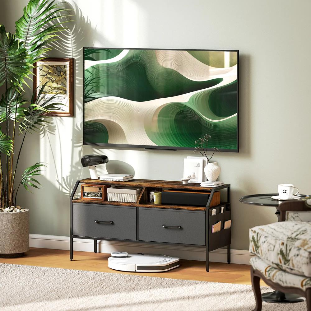 HOMCOM Industrial-Style TV Stand Cabinet Additional View 10