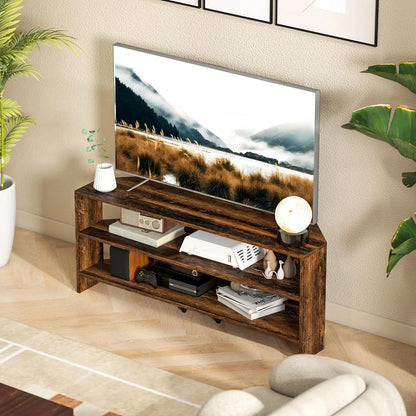HOMCOM Corner TV Stand with 2 Open Shelves for 47 Inch TV Additional View 19