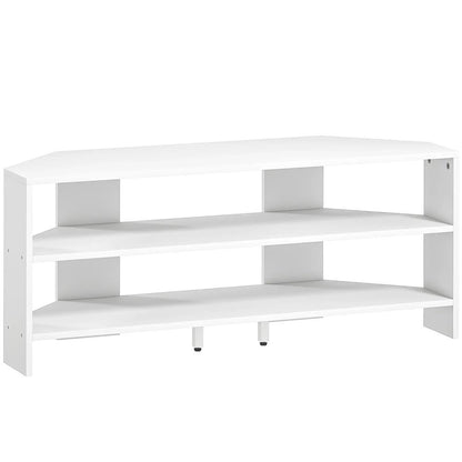 HOMCOM Corner TV Stand with 2 Open Shelves for 47 Inch TV Additional View 23