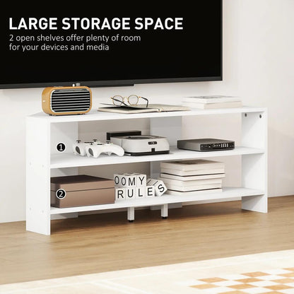 HOMCOM Corner TV Stand with 2 Open Shelves for 47 Inch TV Additional View 27