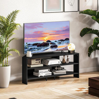 HOMCOM Corner TV Stand with 2 Open Shelves for 47 Inch TV Additional View 6