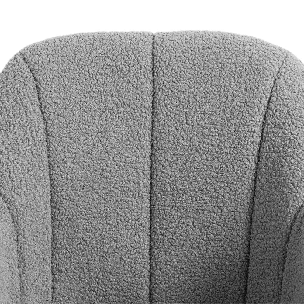 HOMCOM 360 Degree Swivel Accent Chair, Teddy Fleece Fabric Armchair Additional View 22