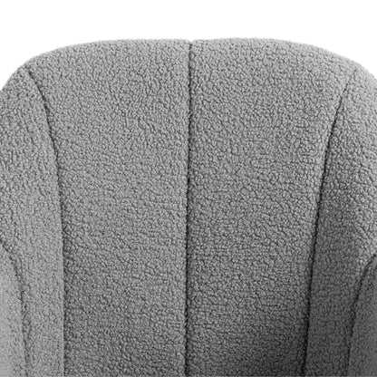 HOMCOM 360 Degree Swivel Accent Chair, Teddy Fleece Fabric Armchair Additional View 22