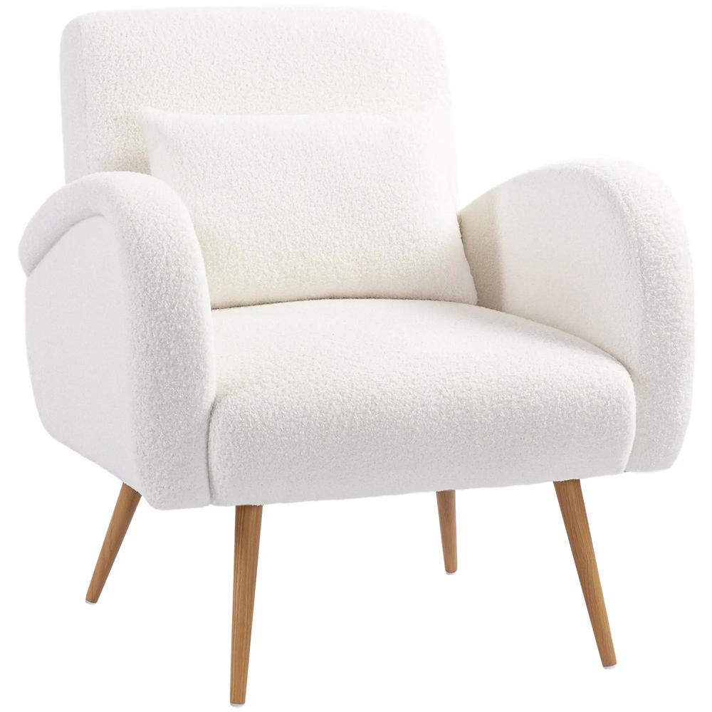 HOMCOM Teddy Fleece Accent Chair Additional View 12