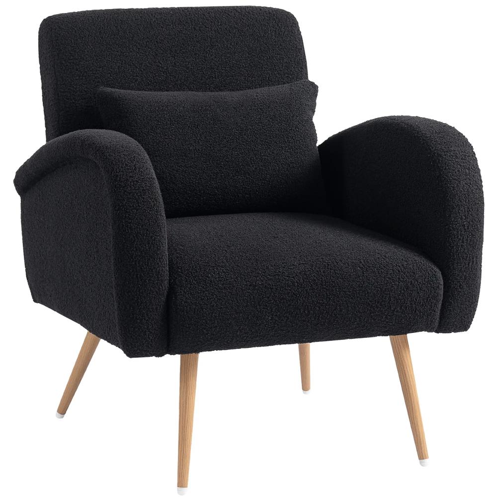 HOMCOM Teddy Fleece Accent Chair