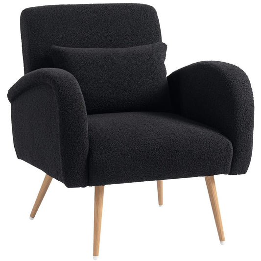 HOMCOM Teddy Fleece Accent Chair