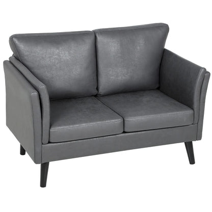 HOMCOM Two-Seater Leathaire Sofa Additional View 11