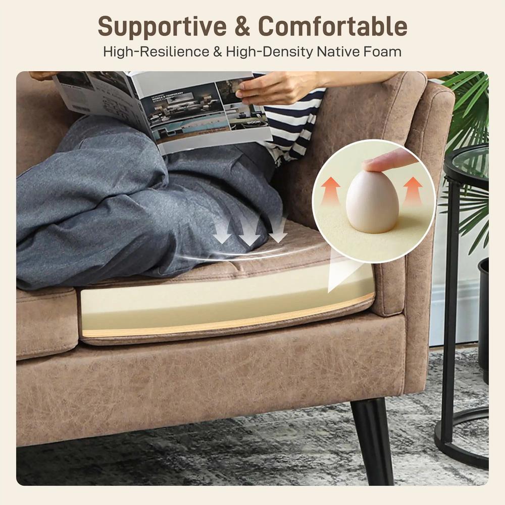 HOMCOM Two-Seater Leathaire Sofa Additional View 15