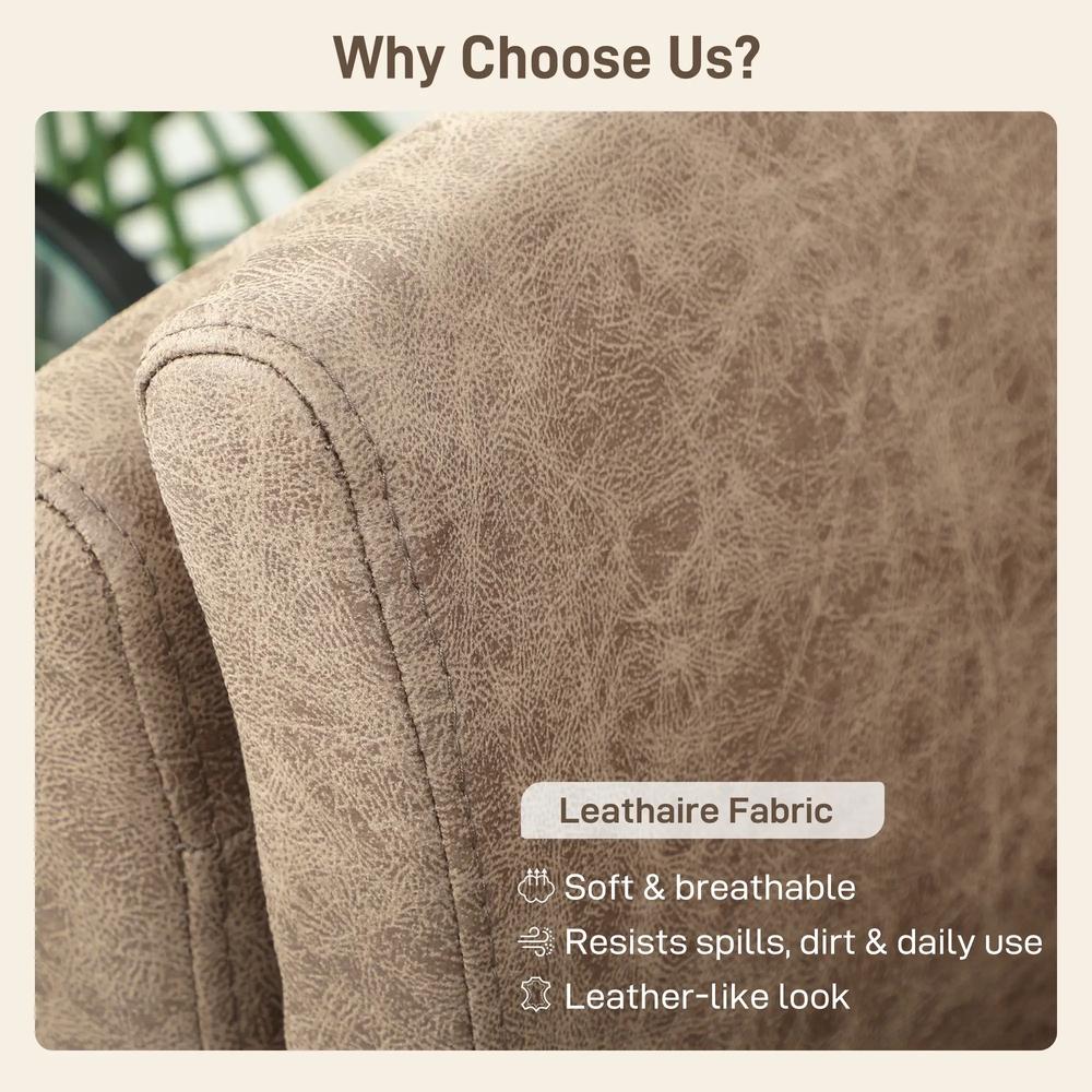 HOMCOM Two-Seater Leathaire Sofa Additional View 17