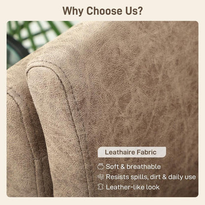 HOMCOM Two-Seater Leathaire Sofa Additional View 17