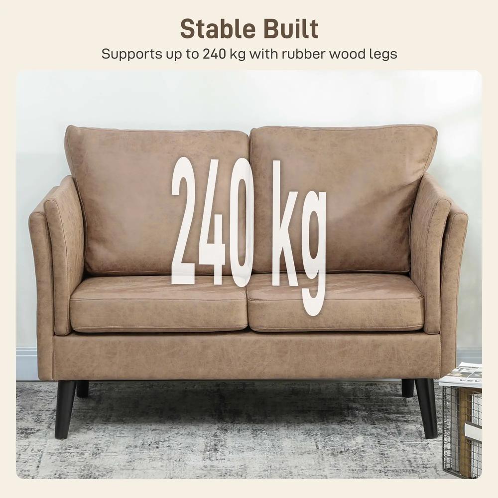 HOMCOM Two-Seater Leathaire Sofa Additional View 19