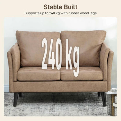 HOMCOM Two-Seater Leathaire Sofa Additional View 19