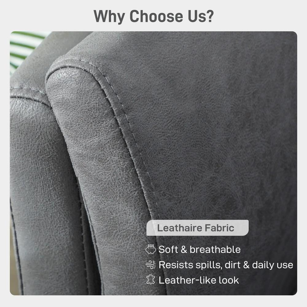HOMCOM Two-Seater Leathaire Sofa Additional View 6