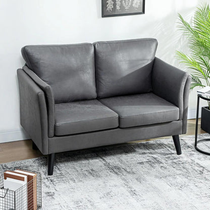 HOMCOM Two-Seater Leathaire Sofa Additional View 10