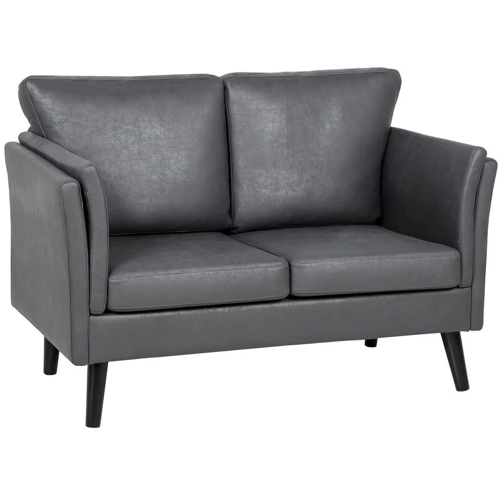 HOMCOM Two-Seater Leathaire Sofa