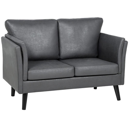 HOMCOM Two-Seater Leathaire Sofa