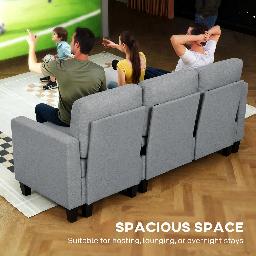 HOMCOM Three-Seater Storage Sofa Bed Additional View 15