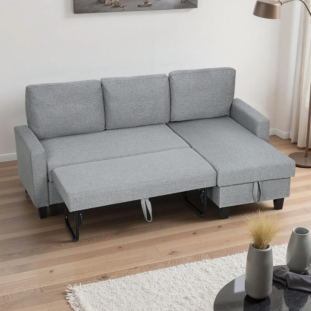 HOMCOM Three-Seater Storage Sofa Bed Additional View 23