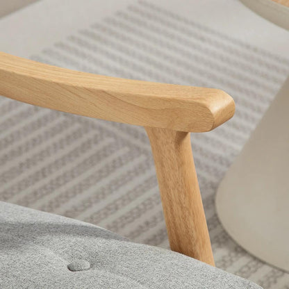HOMCOM Wood Frame Rocking Accent Chair Additional View 19