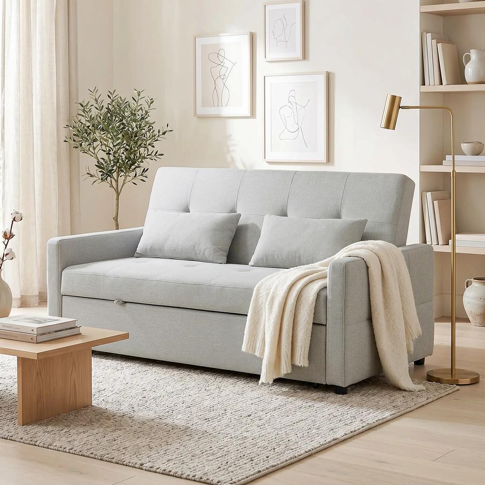 HOMCOM Three-Way Two-Seater Sofa Bed Additional View 17