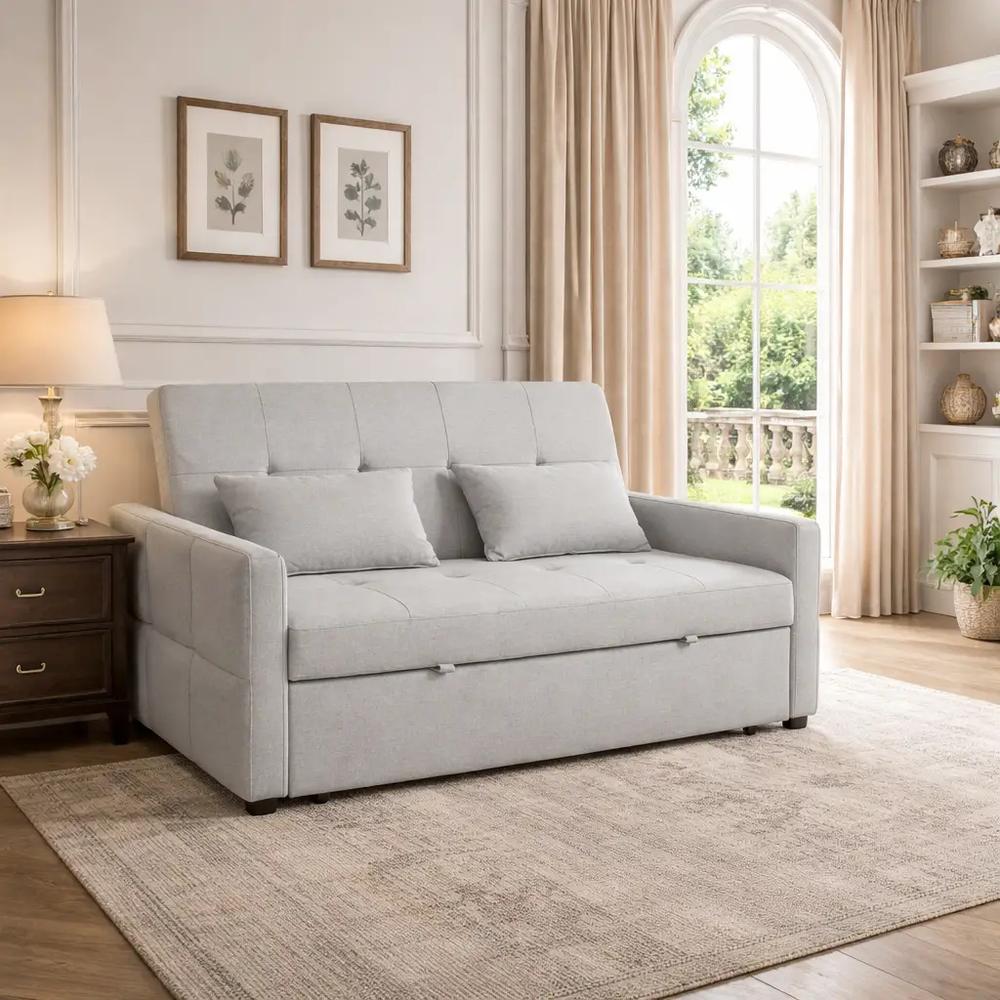HOMCOM Three-Way Two-Seater Sofa Bed Additional View 29