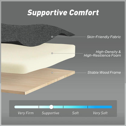 HOMCOM Three-Way Two-Seater Sofa Bed Additional View 6