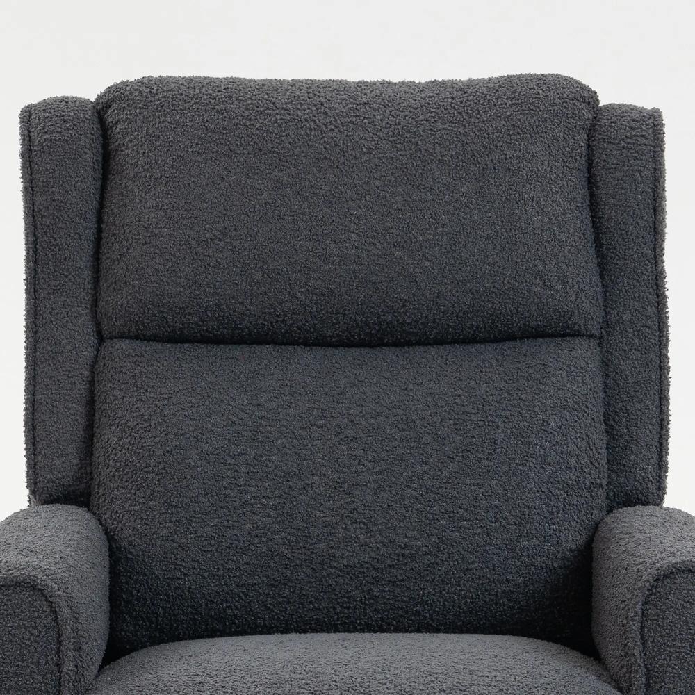 HOMCOM 132&deg; Recliner Armchair, with Extended Footrest - Dark Grey Additional View 12