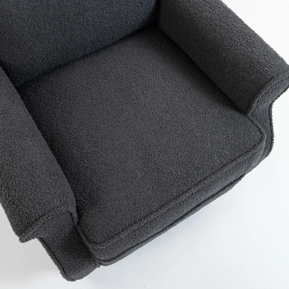HOMCOM 132&deg; Recliner Armchair, with Extended Footrest - Dark Grey Additional View 13