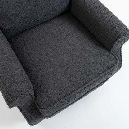 HOMCOM 132&deg; Recliner Armchair, with Extended Footrest - Dark Grey Additional View 13