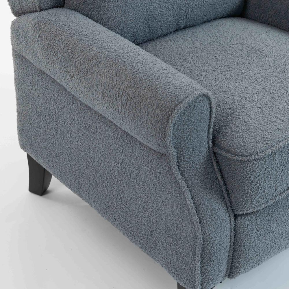 HOMCOM Recliner Armchair with Extended Leg Rest - Grey Additional View 13