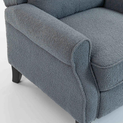 HOMCOM Recliner Armchair with Extended Leg Rest - Grey Additional View 13
