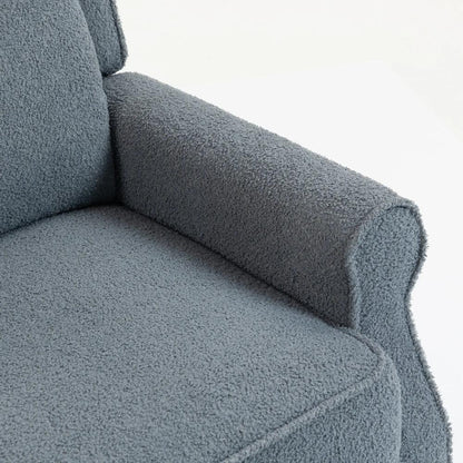 HOMCOM Recliner Armchair with Extended Leg Rest - Grey Additional View 18