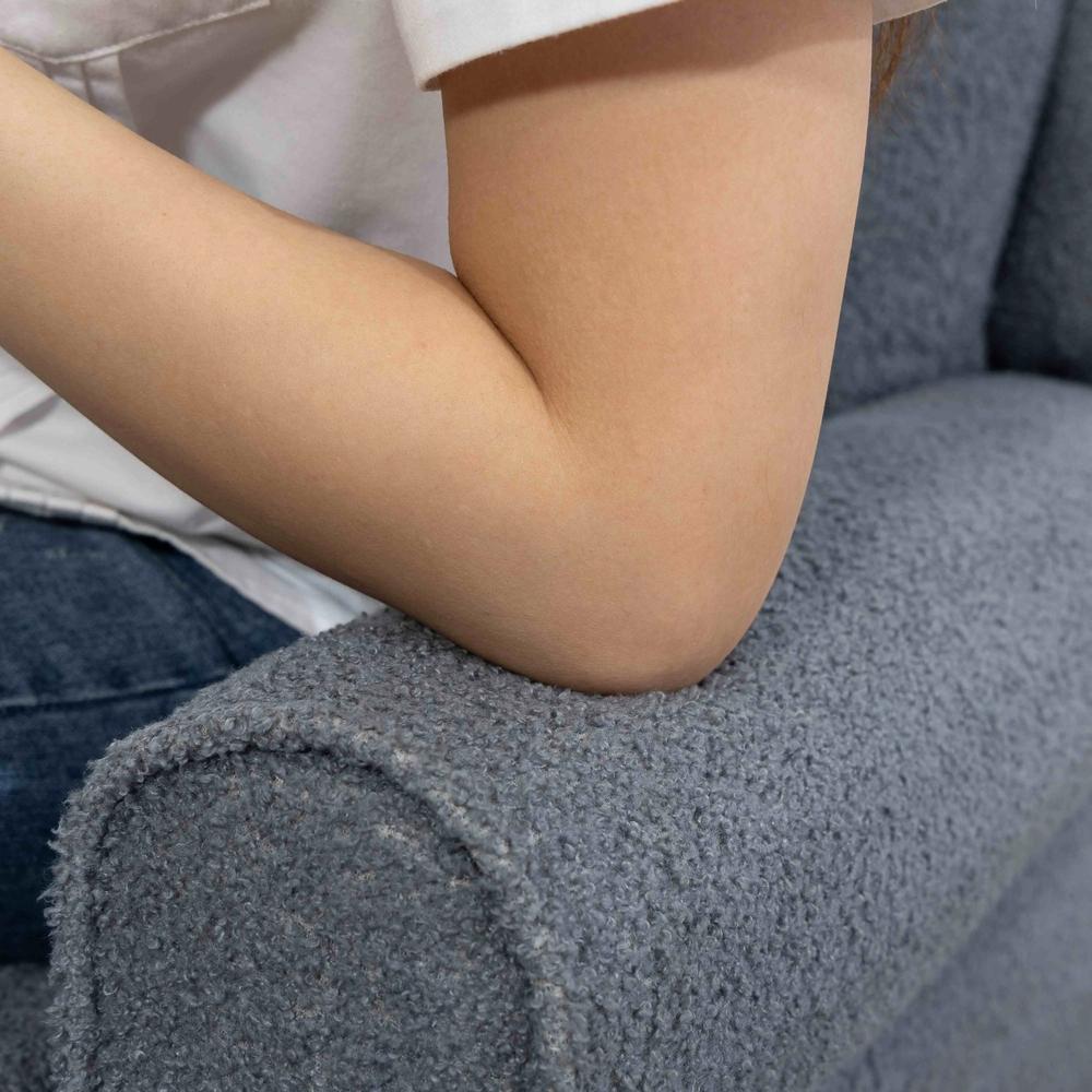 HOMCOM Recliner Armchair with Extended Leg Rest - Grey Additional View 10