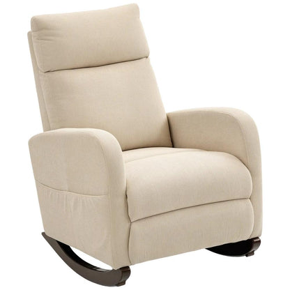 HOMCOM Corduroy Rocking Armchair Additional View 11